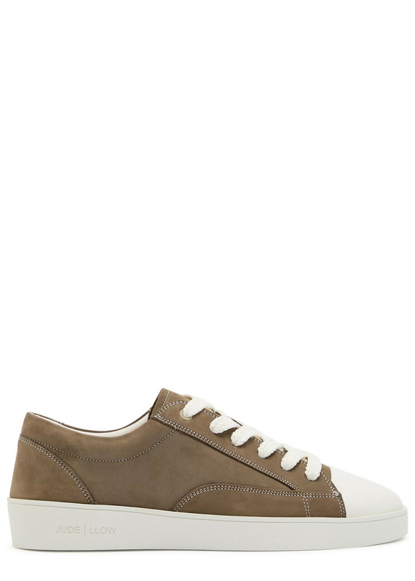 Photo: Jude Llow Nico Panelled Nubuck Leather Sneakers Brown