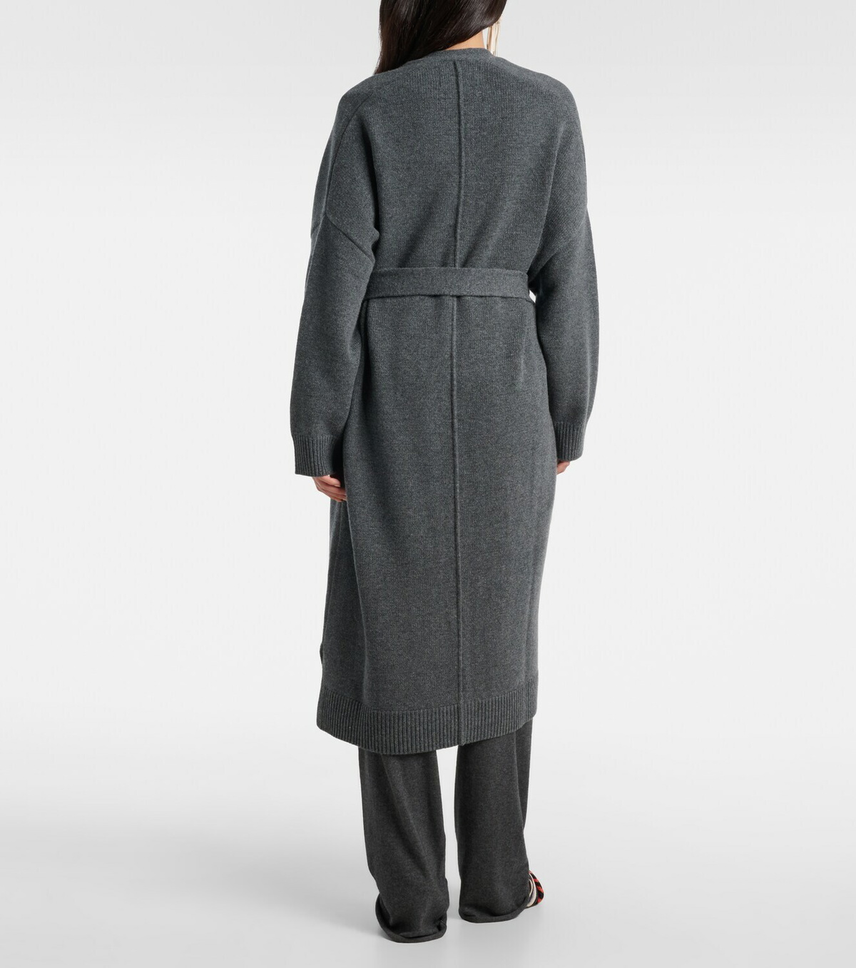 Extreme Cashmere N°105 Coat belted cashmere wrap cardigan