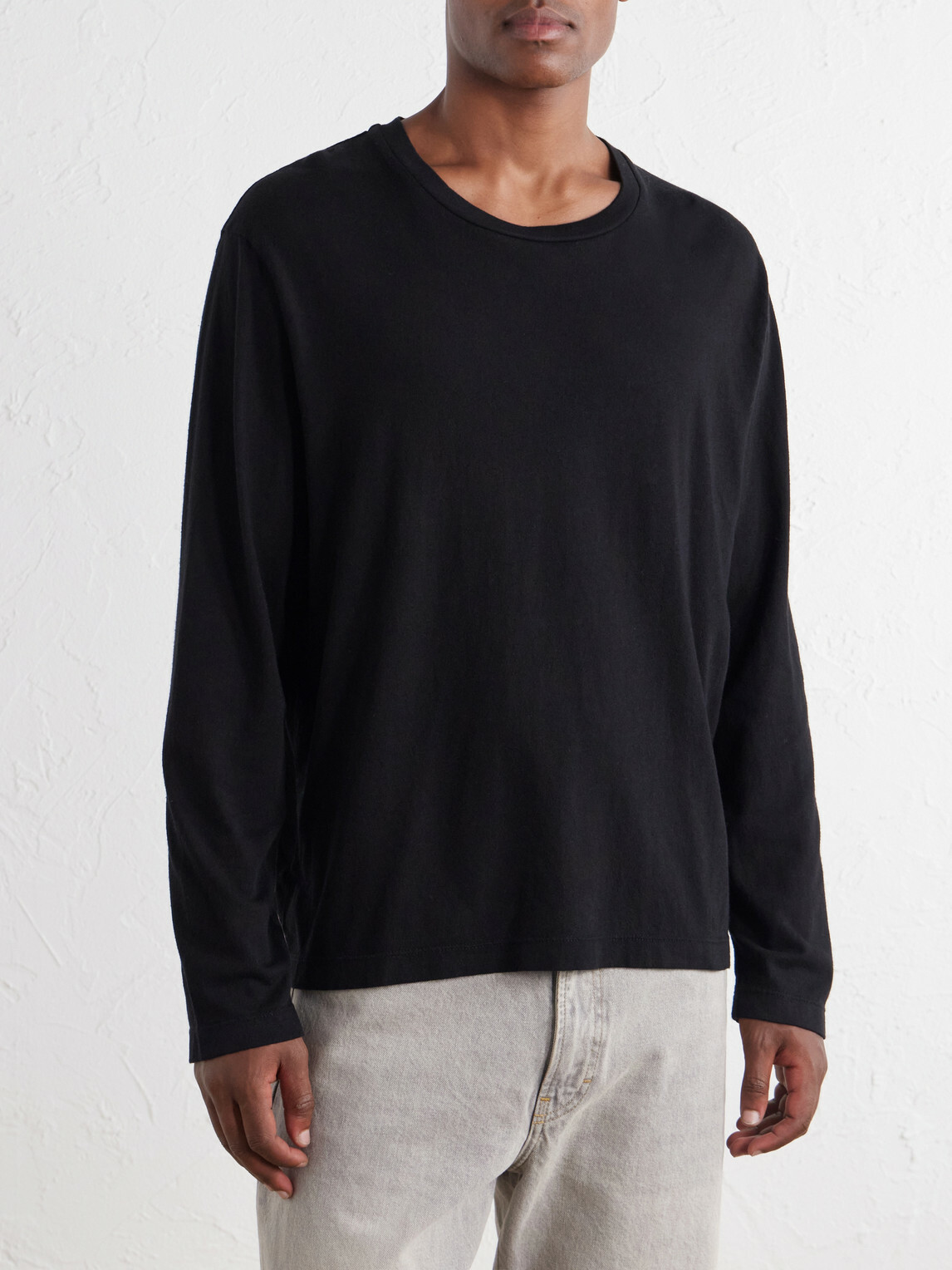 Nili Lotan - Sien Cotton-Jersey T-Shirt - Black