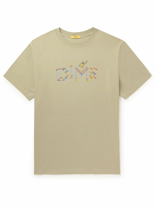 Photo: DIME - Logo-Print Cotton-Jersey T-Shirt - Neutrals
