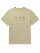 DIME - Logo-Print Cotton-Jersey T-Shirt - Neutrals