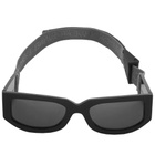 Sunnei Women's Sunglasses With Rubber Logo Band in Black