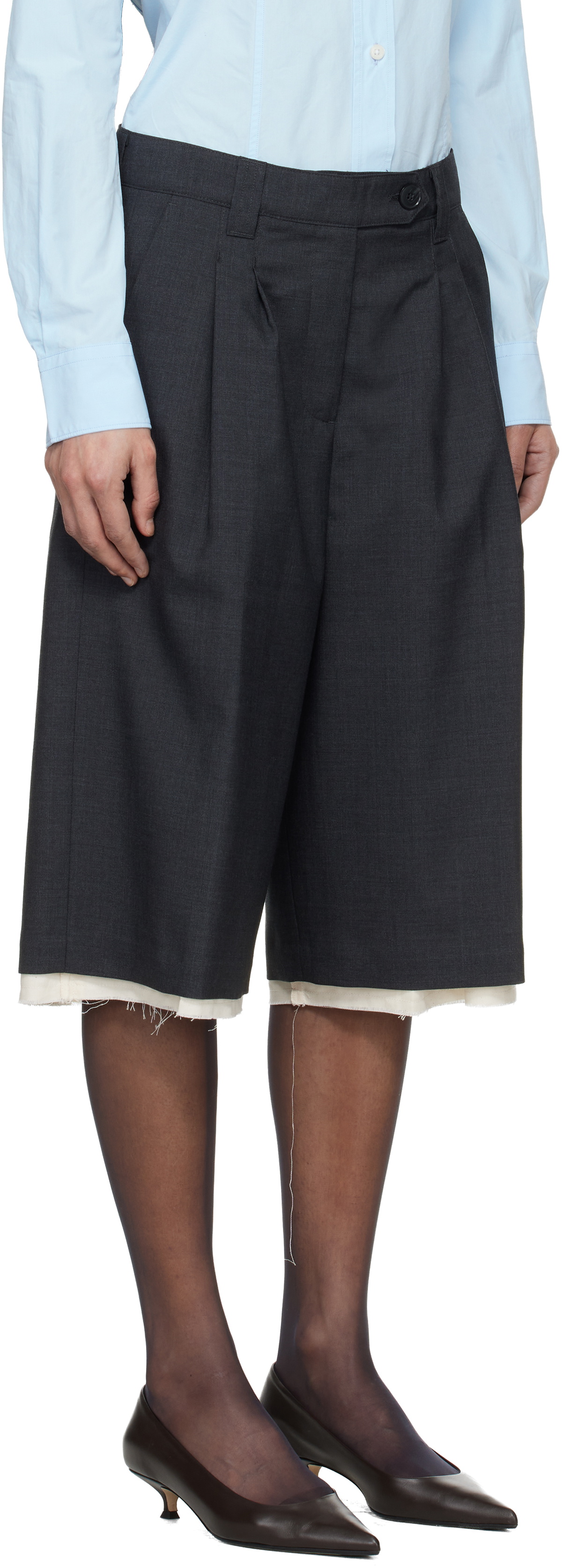 mfpen Gray Slash Shorts