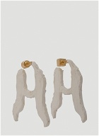 Les Boucles Gesso Earrings in White
