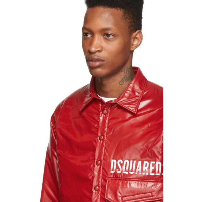 Dsquared2 Red Dropped Military Fit Jacket Dsquared2