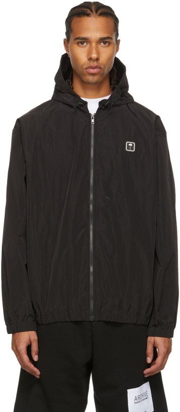 Photo: Palm Angels Black Palm Windbreaker Jacket