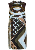 Pucci Printed Silk Mini Dress Multicoloured