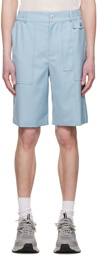 Feng Chen Wang Blue Panel Shorts