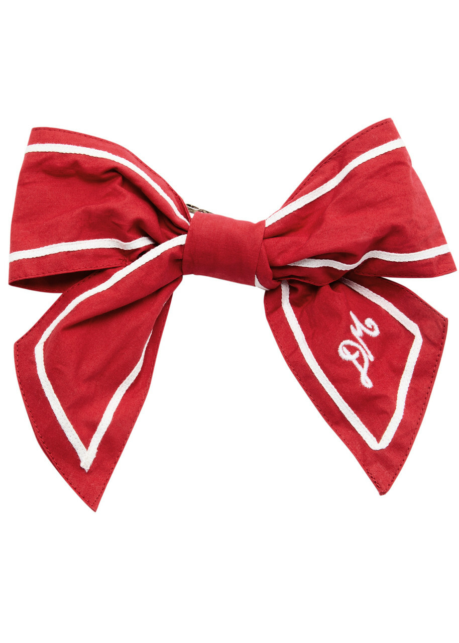 Damson Madder Sailor bow Cotton Hair Clip - Red - One Size