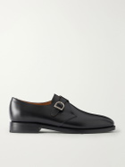 MORJAS - Leather Monk-Strap Shoes - Black