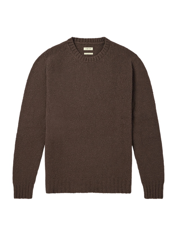 Photo: De Bonne Facture - Ribbed Wool Sweater - Brown