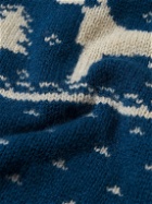 J.Crew - Intarsia Wool Sweater - Blue