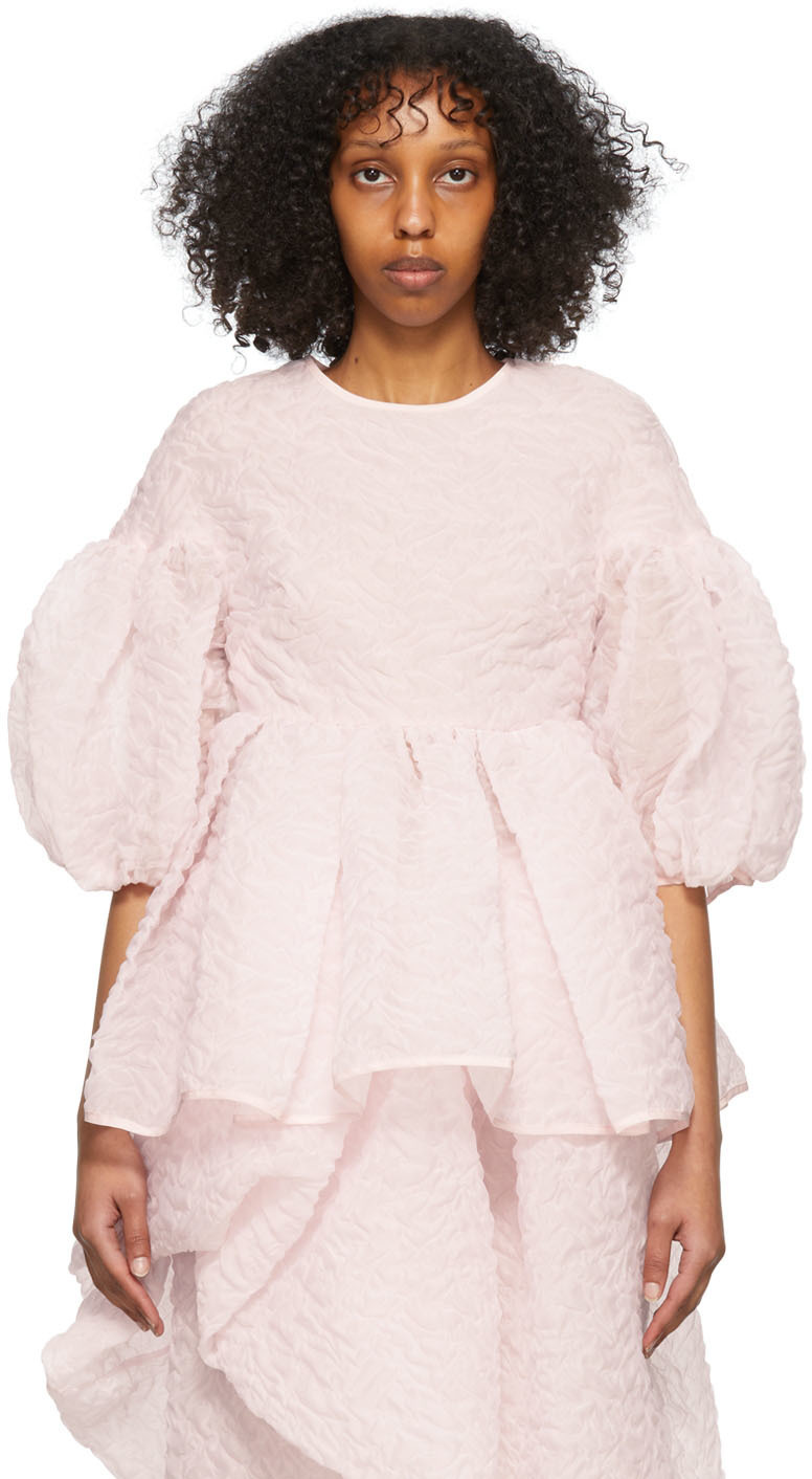 Cecilie Bahnsen Pink Jerry Blouse Cecilie Bahnsen