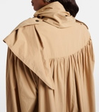 Chloé Scarf-detail cotton coat