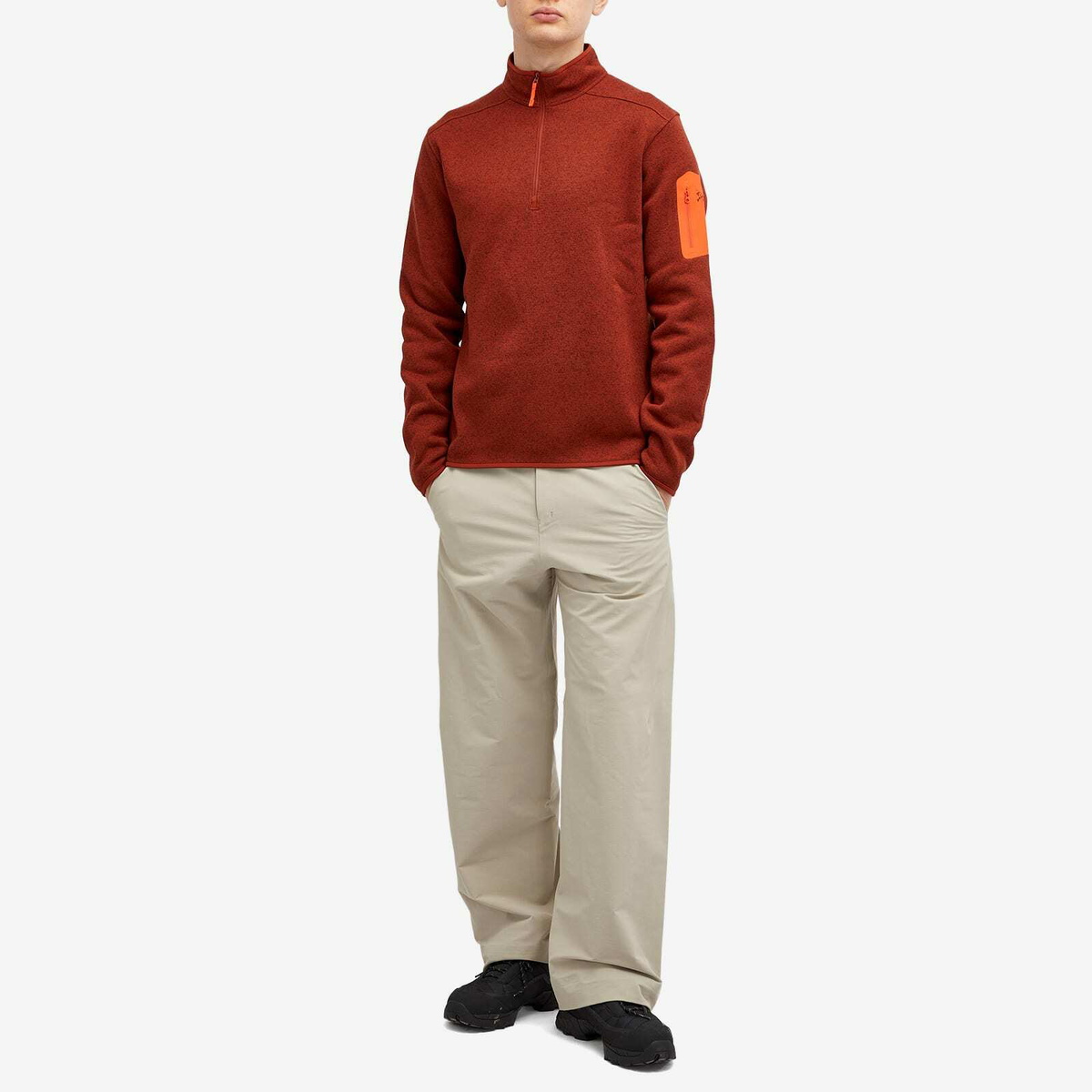 Arc'teryx Covert 1/2 Zip Uomo - Pile Termico In Materiale Riciclato - Collo Alto Mezza Zip - 3