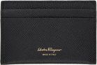 Ferragamo Black 'The Gancini Gemini Score' Card Holder