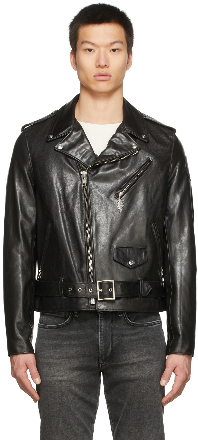 Photo: Schott Black Grateful Dead Edition Leather Jacket