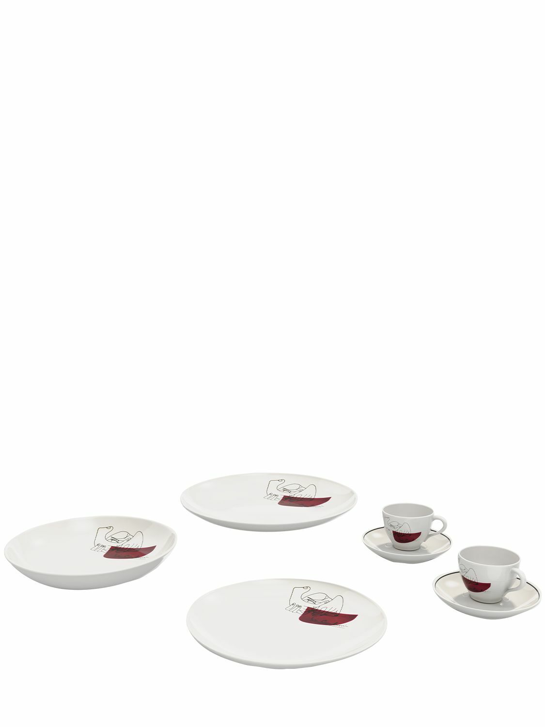 CASSINA Set Of 2 Service Prunier Plates