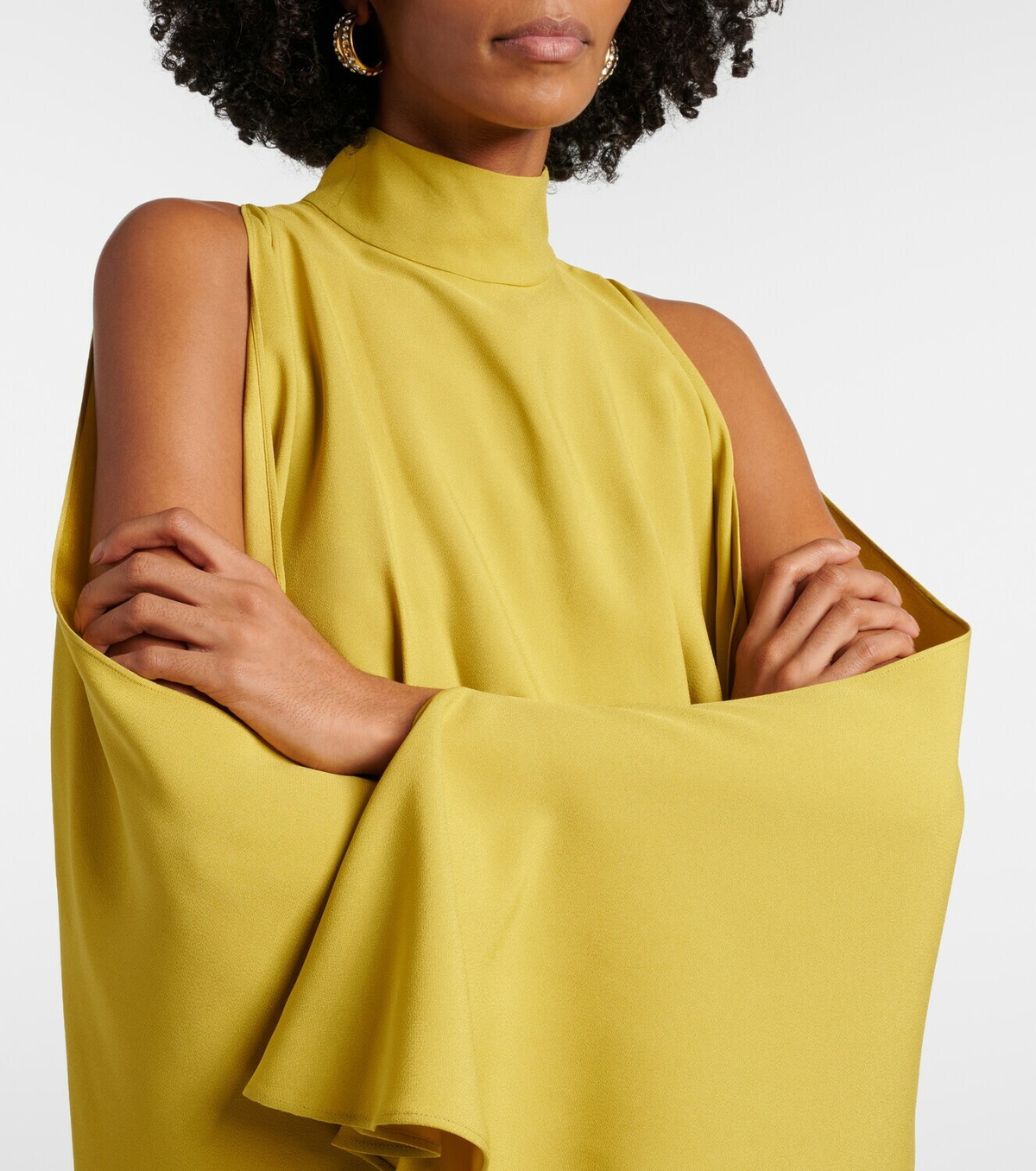 Taller Marmo Bacall draped satin gown