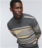 Loro Piana - Knitgame intarsia silk-blend sweater