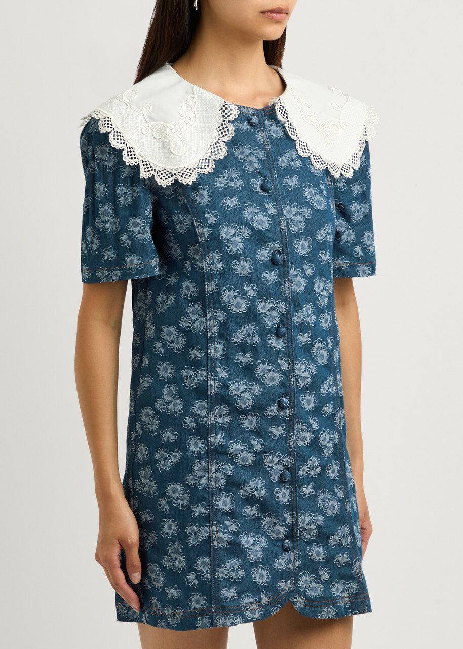 ♡ sister jane Embroidered Collar Dress♡