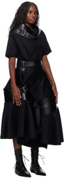 Junya Watanabe Black Belted Maxi Dress