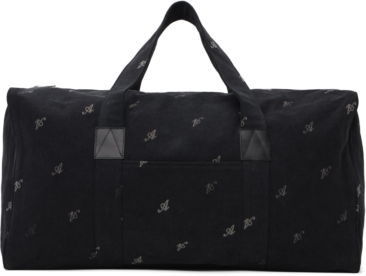 Axel Arigato Black Denim Weekend Duffle Bag