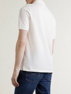 Canali - Cotton-Piqué Polo Shirt - White
