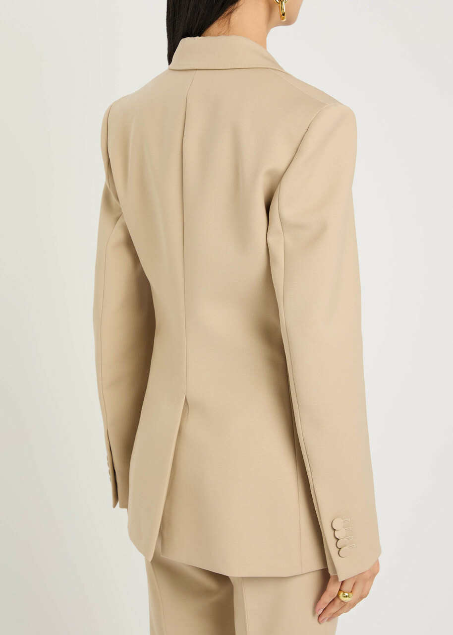Gabriela Hearst Leiva Wool Blazer Khaki