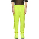 Juun.J Yellow Cropped Cargo Pants