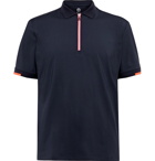 Bogner - Ilas Stretch-Jersey Half-Zip Golf Polo Shirt - Blue