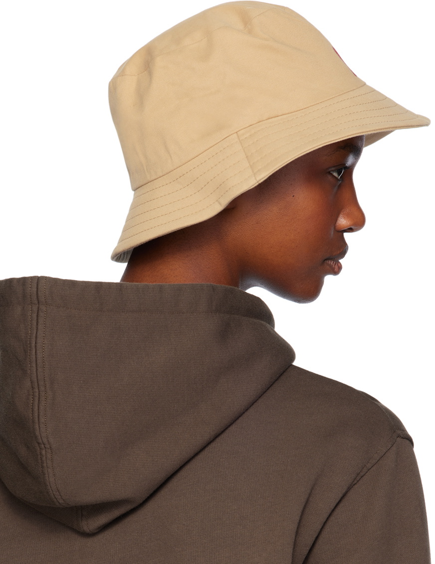 AMI Paris Beige Ami De Coeur Bucket Hat AMI