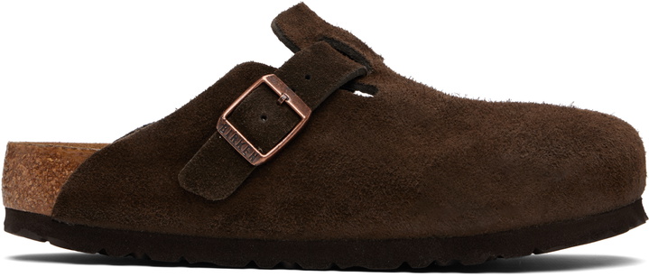 Photo: Birkenstock Brown Regular Boston Soft Footbed Slip-on Loafers