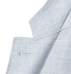 Canali - Kei Slim-Fit Unstructured Linen and Wool-Blend Suit Jacket - Blue