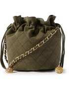 READYMADE - Embroidered Embellished Cotton-Canvas Messenger Bag