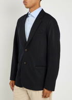 Emporio Armani Wool Blazer Navy