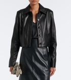 Vince Cropped leather jacket