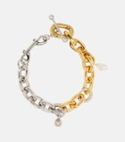 Rabanne XL Link embellished chain necklace