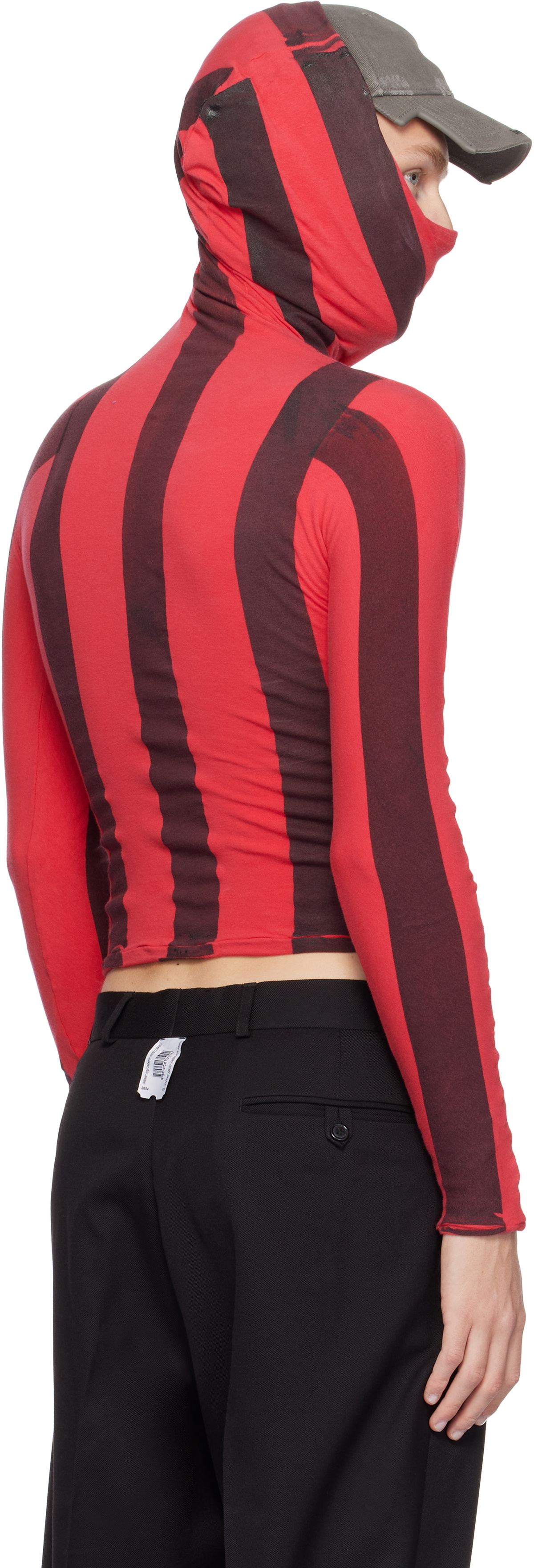 Prototypes Red Twisted Hood Longsleeve Hoodie PROTOTYPES