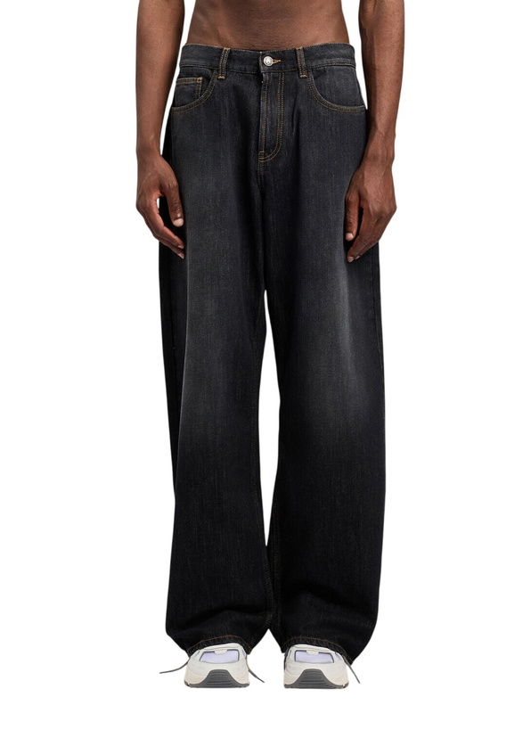 Photo: Palm Angels Curved Logo Loose Jeans