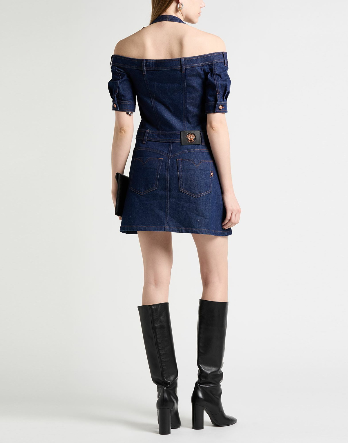 Versace Jeans Couture Womens Mini dress in Blue