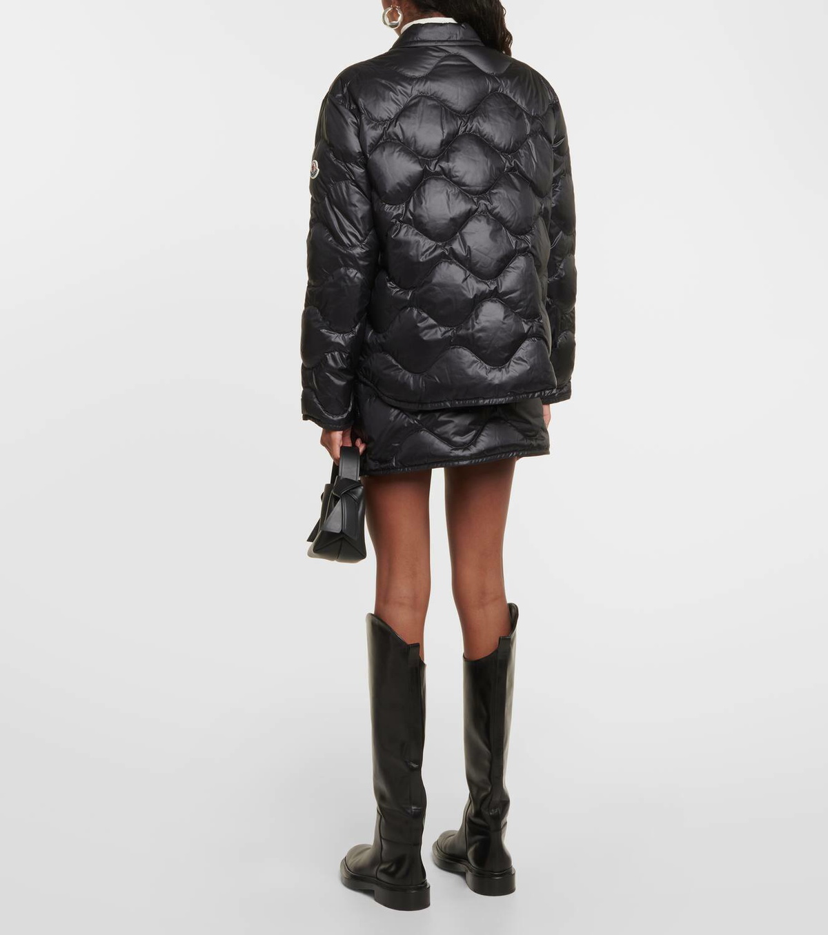 Moncler Quilted down shirt jacket Moncler