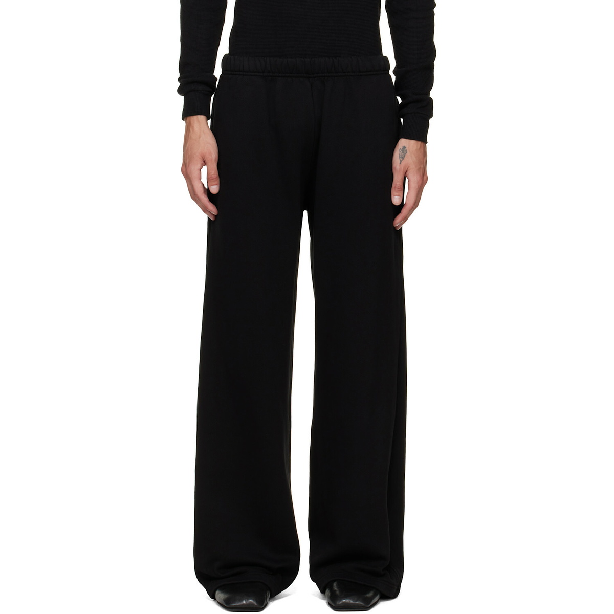 Les Tien Black Heavyweight Party Sweatpants