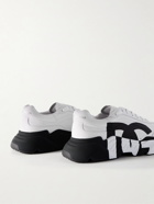 Dolce & Gabbana - Logo-Print Leather Sneakers - White