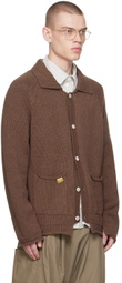 XENIA TELUNTS Brown 'The Evening' Cardigan