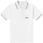 AMI Men's Logo Polo Shirt in White