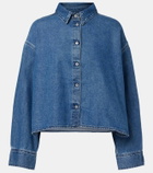 7 For All Mankind Nina cropped denim shirt