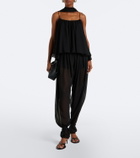 De La Vali Ines chiffon balloon pants