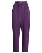Manila Grace Womens Pants in Purple