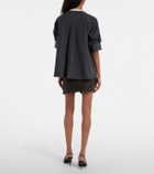 Coperni Pinstripe wrap skirt